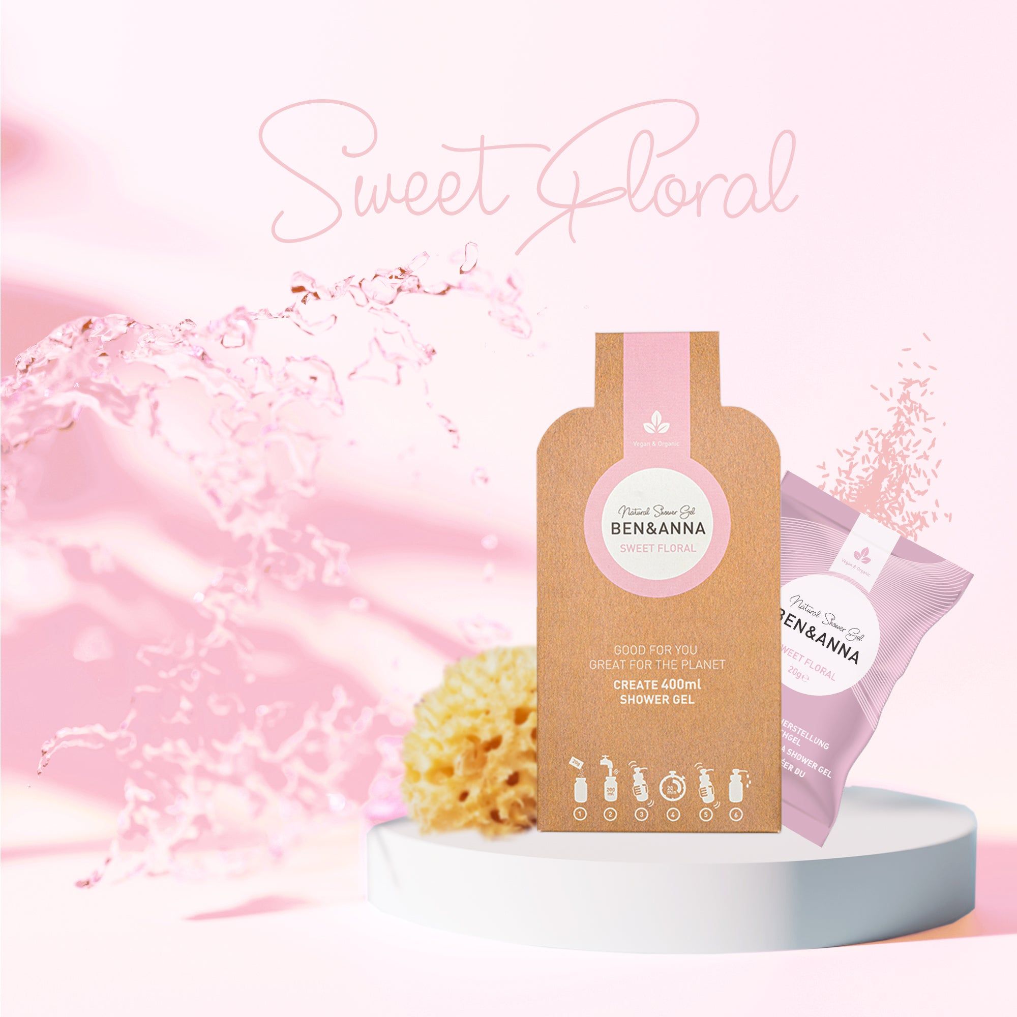 Ben & Anna - Duschgel Flocken - Sweet Floral