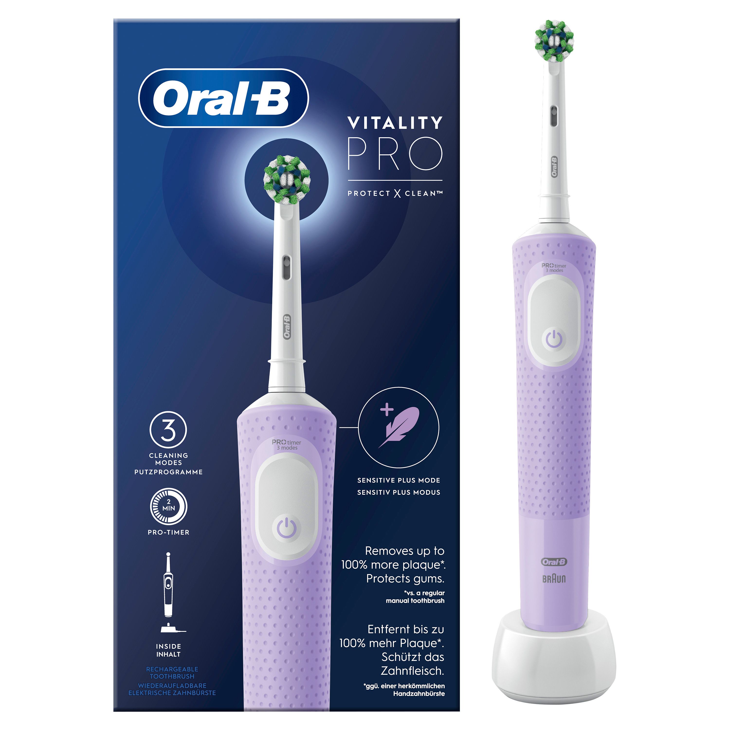Oral-B - Elektrische Zahnbürste 'Vitality Pro' in Lilac Mist