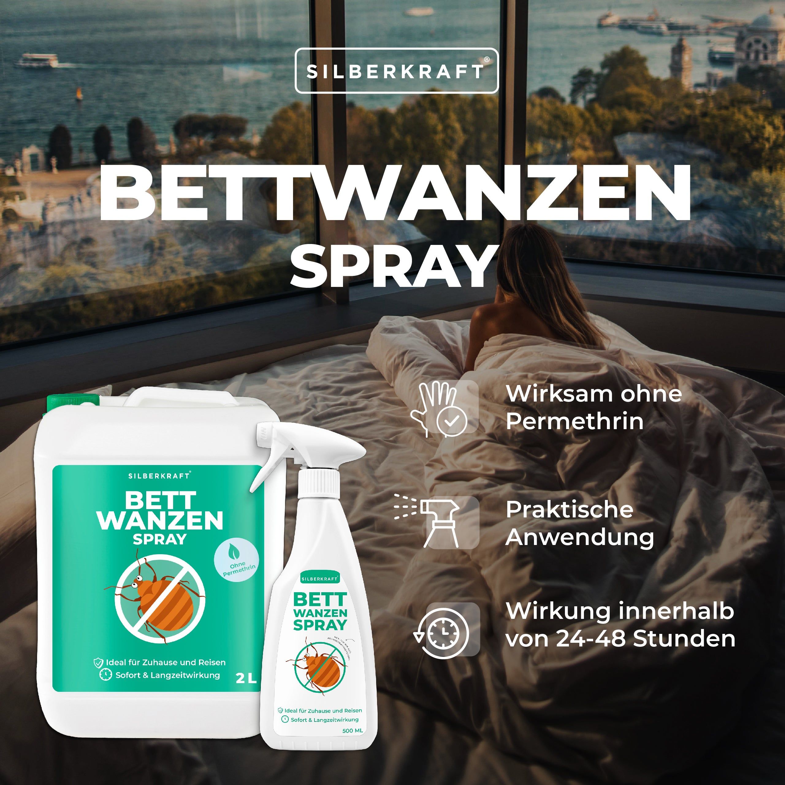 Silberkraft Anti Bettwanzen Spray 2500 ml