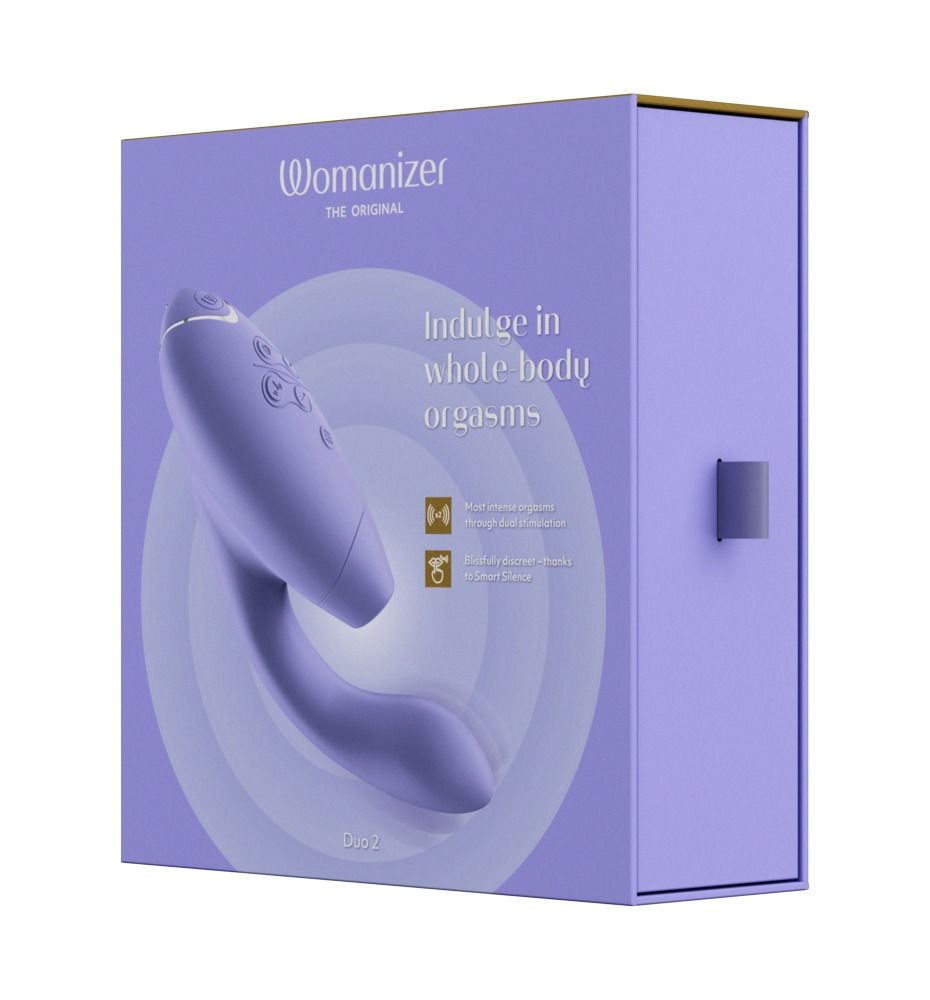 Womanizer Duo 2 Druckwellenstimulator mit G-Punkt Vibrationsarm lila 1 St