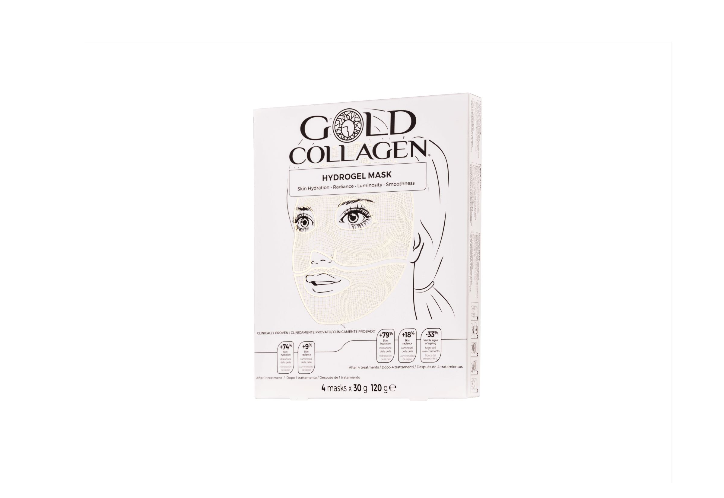 Gold Collagen Hydrogel Mask 1 St Gesichtsmaske