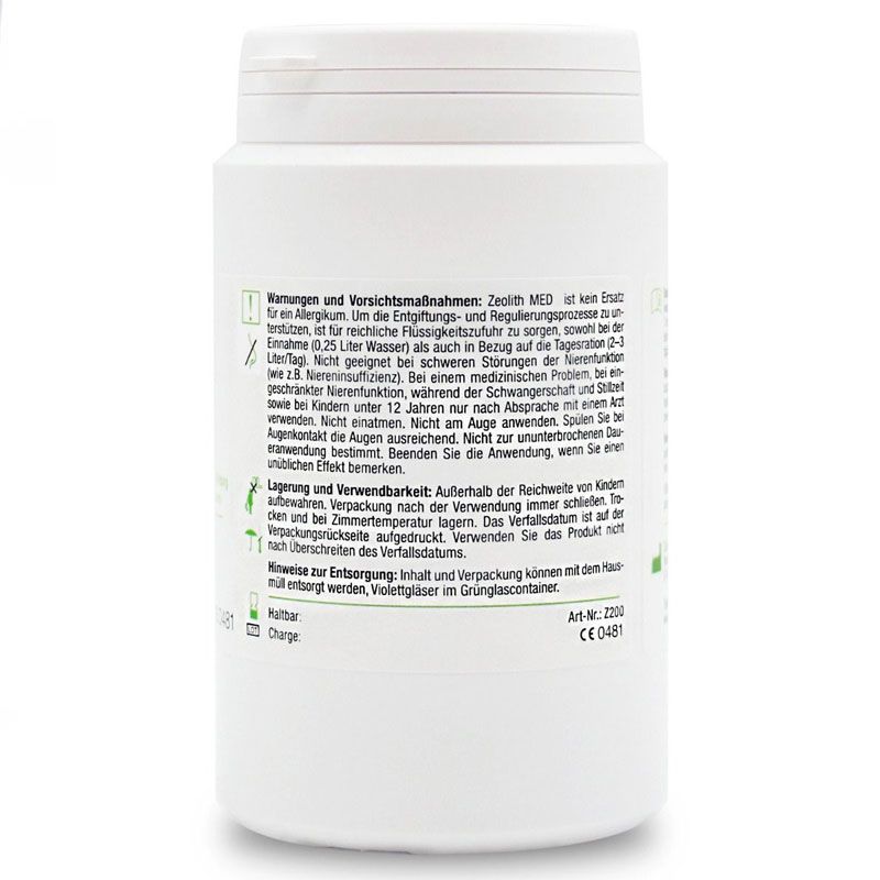Zeolith MED Pulver, 100% reines Klinoptilolith-Vulkanmineral