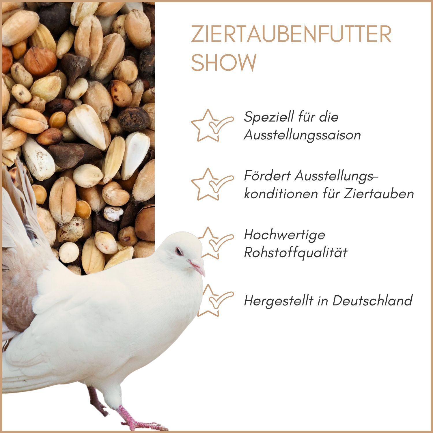 Supravit Ziertaubenfutter Show - ausgewogene Futtermischung
