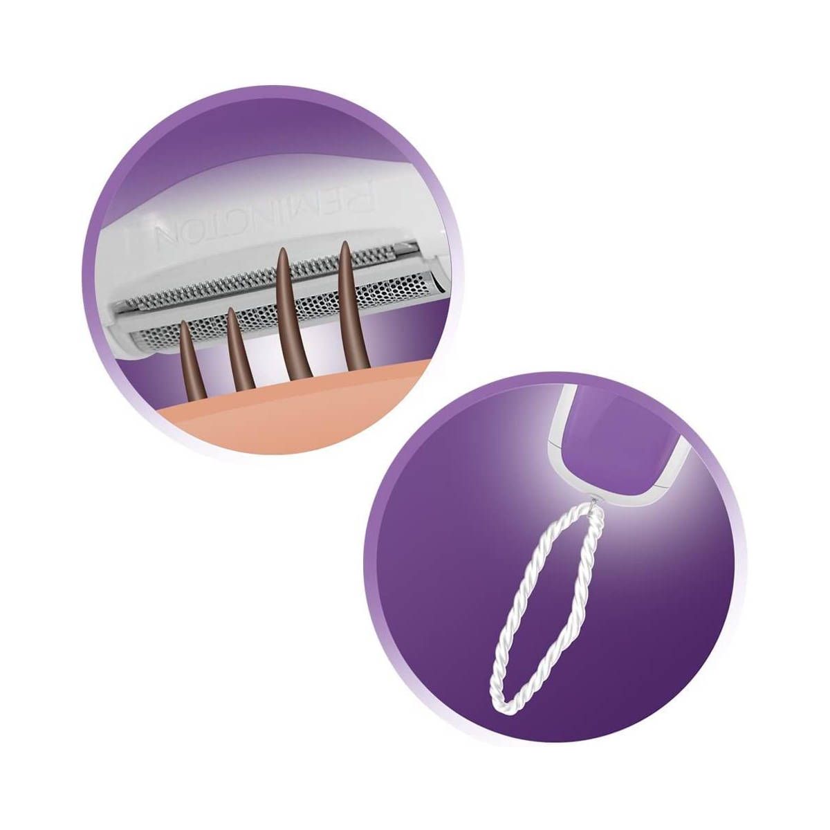 REMINGTON Damen-Rasierer Compact smooth&silky WSF4810 Nass- und Trockenanwendung