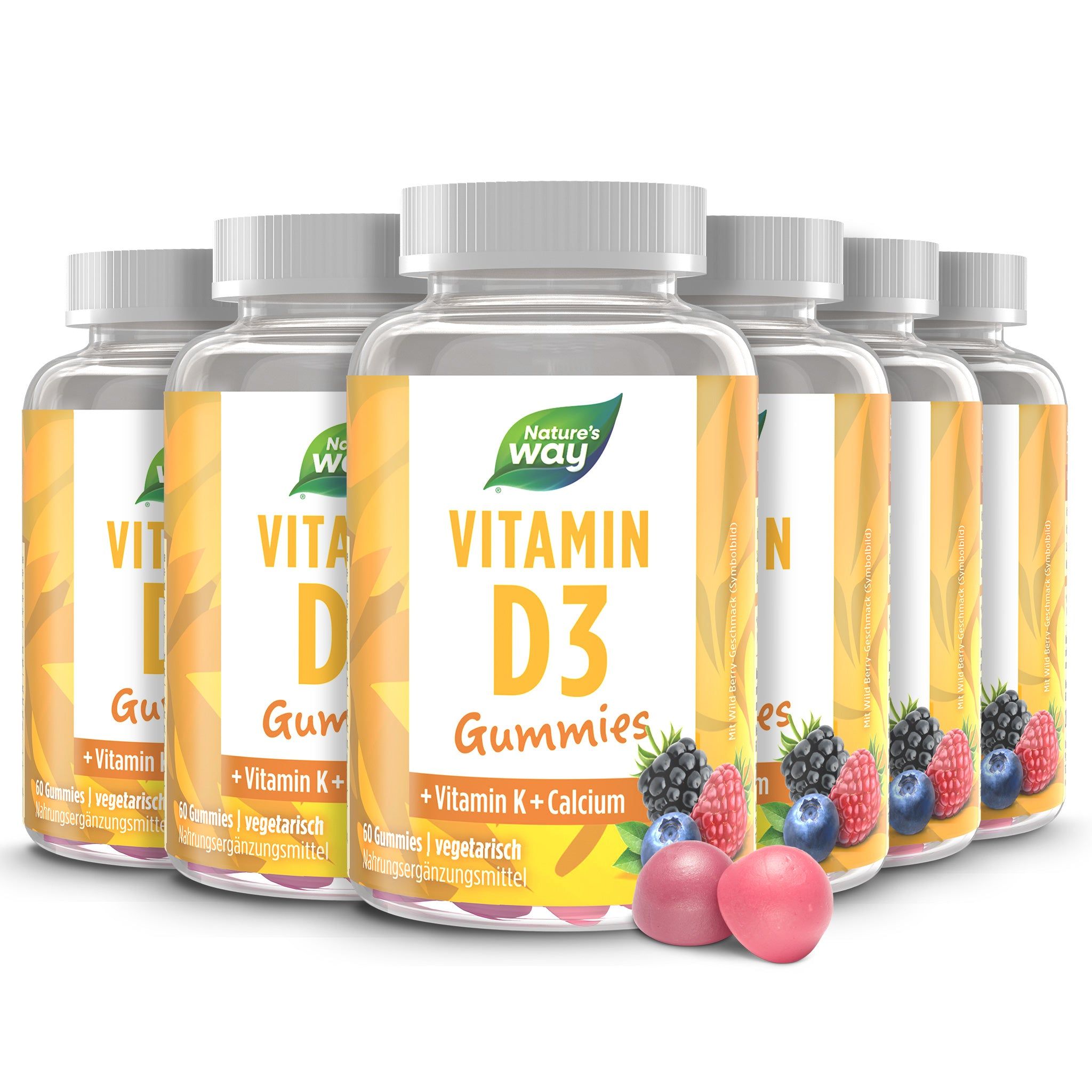 6x Nature's Way Vitamin D3 Gummies