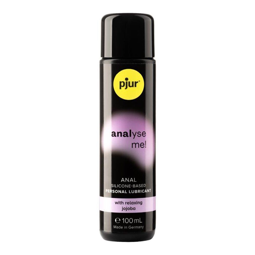 Schwarze Flasche pjur® Analyse Me! Gleitmittel, 100ml, mit Jojoba.
