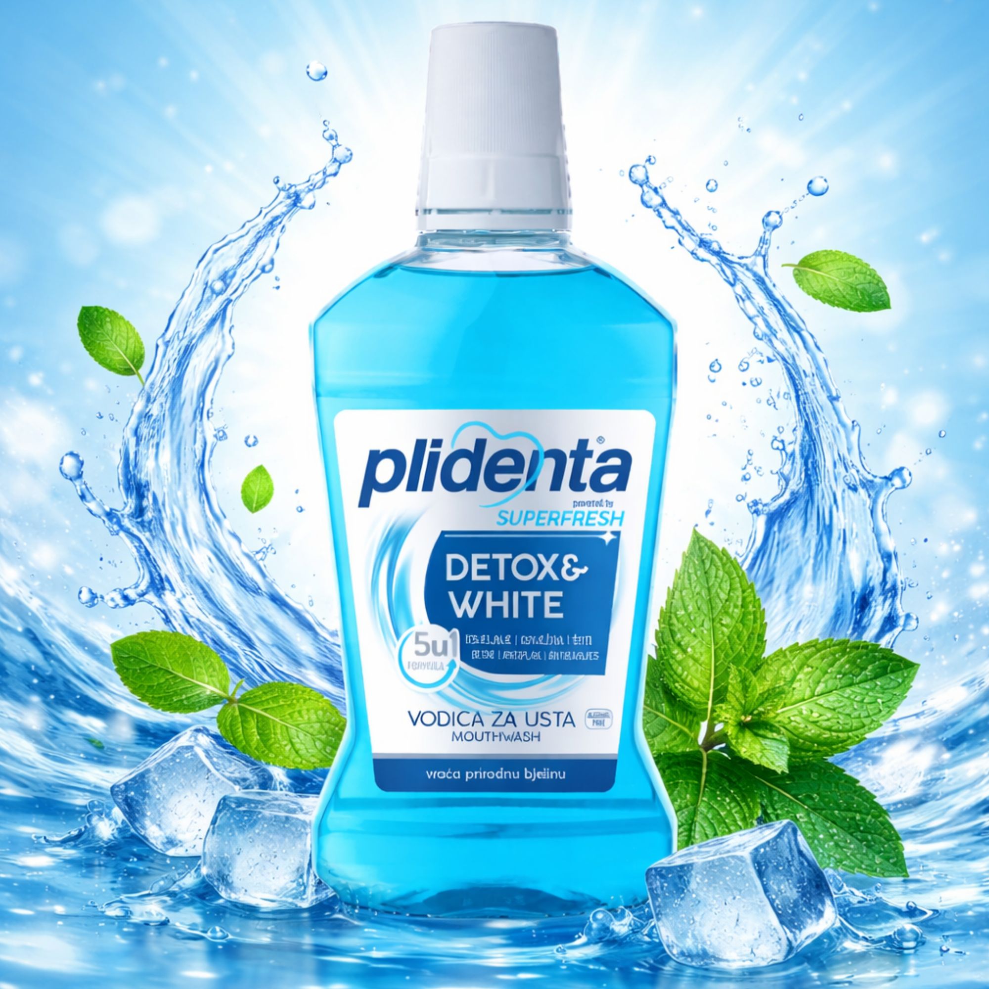 PLIDENTA Detox & White Mundspülung