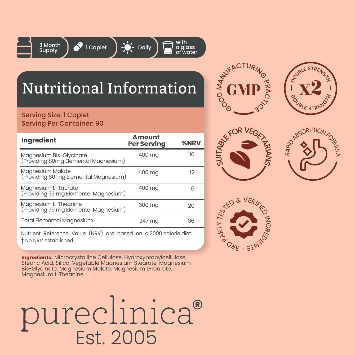 pureclinica Magnesium Schlafkomplex Tabletten