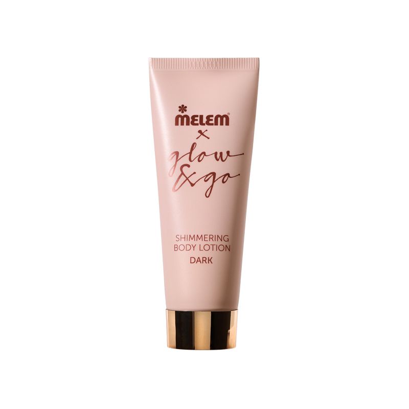Melem Glow&Go Dark Bodylotion – Feuchtigkeitspflege mit Glow-Effekt für dunklere Hauttöne 75 ml