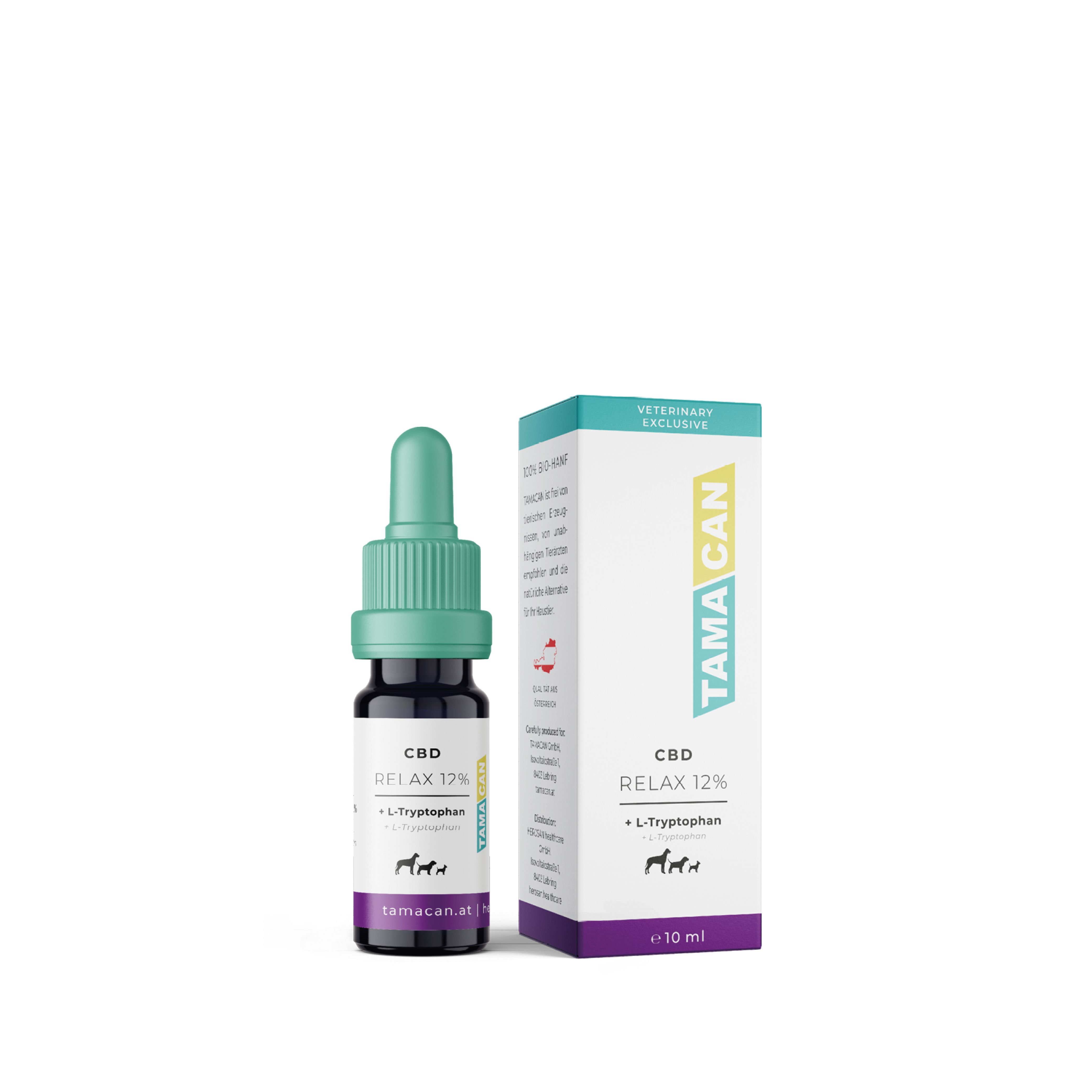 TAMACAN RELAX | CBD Öl für Hunde mit L-Tryptophan