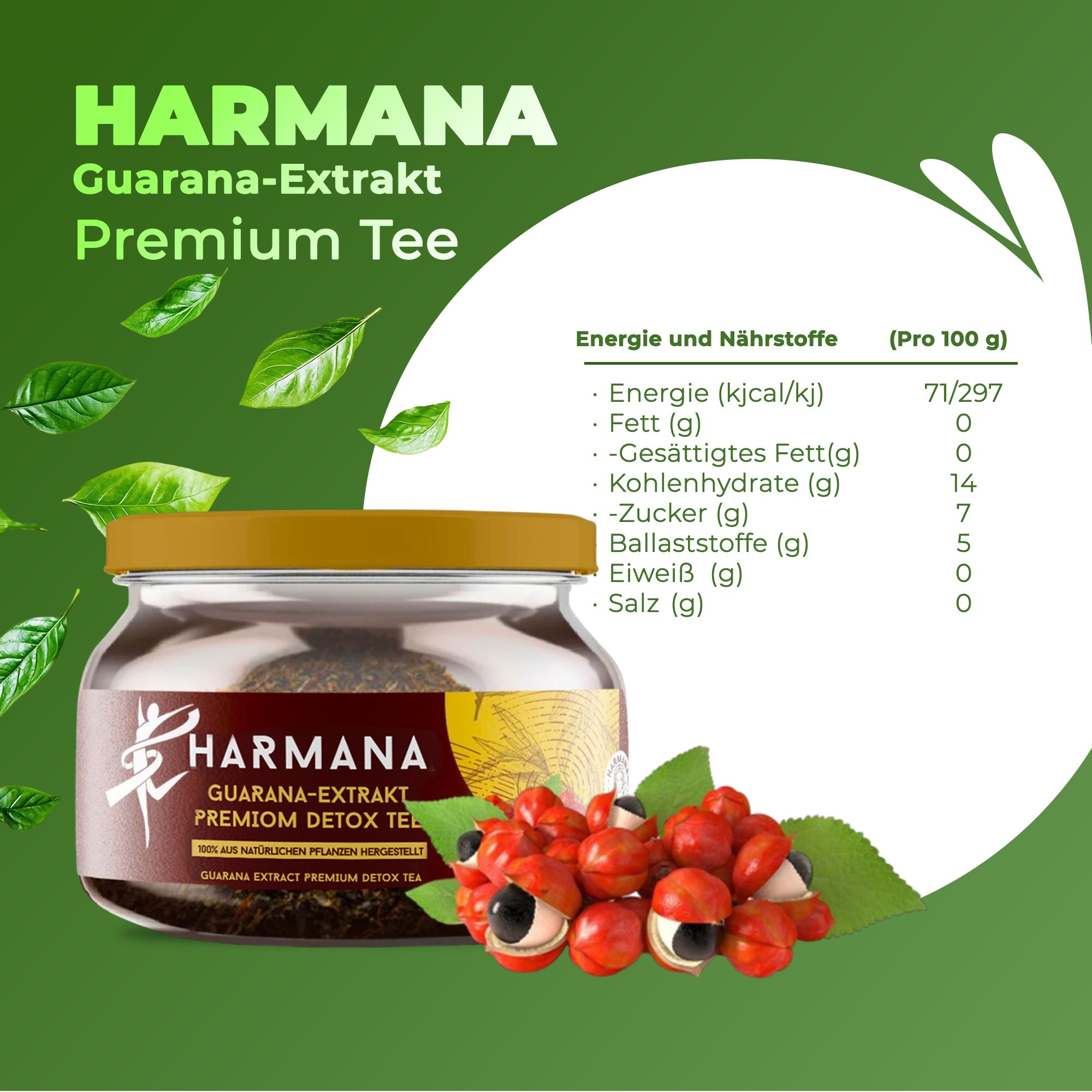 HARMANA Guarana Extrakt Tee