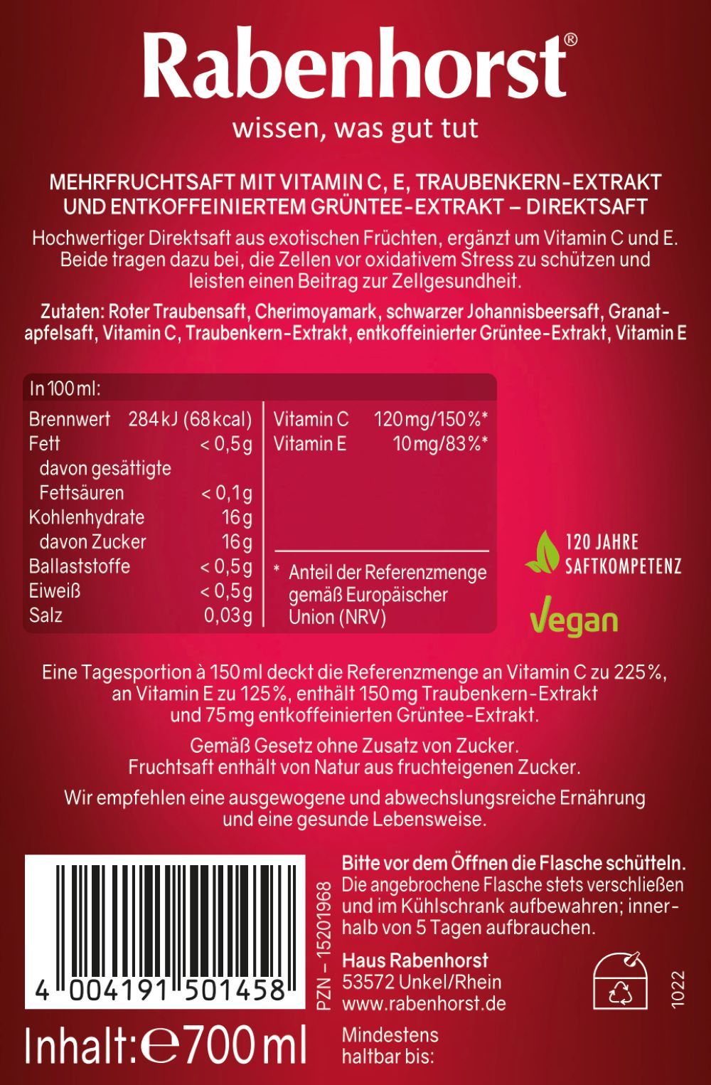 Rabenhorst Gesunde Zellen