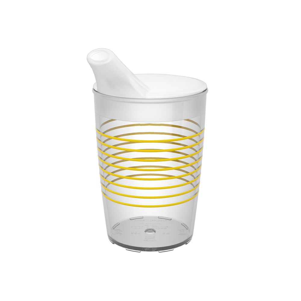 Ornamin Becher 830 Ringe gelb mit Schnabelaufsatz groß 1 St