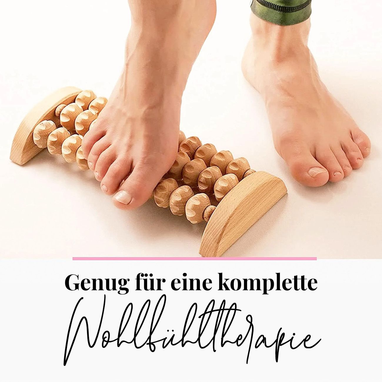 tuuli Massageroller Massagegerät Fuß Fußmassagegerät Fußroller Fußmassage aus Holz
