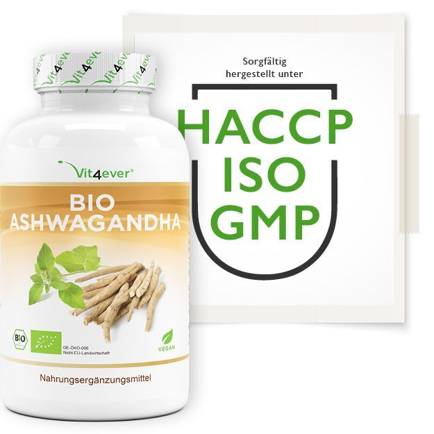 vit4ever Bio Ashwagandha 365 St Kapseln