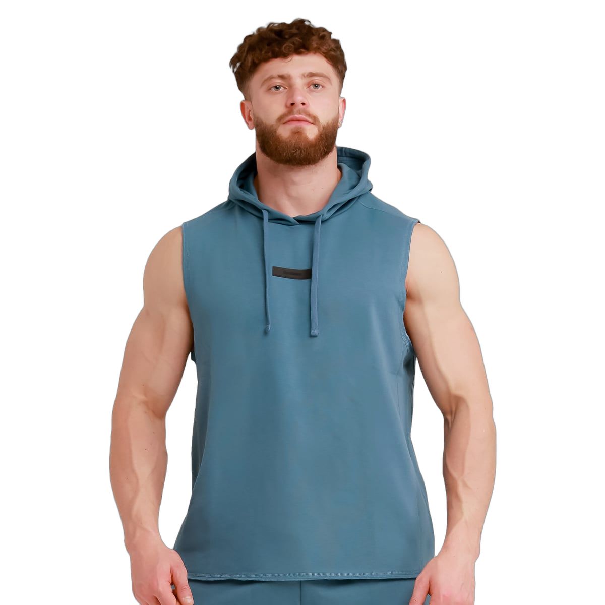 GymBeam Weste Herren Regular Fit ärmellos mit Kapuze Unity Blau 1 St