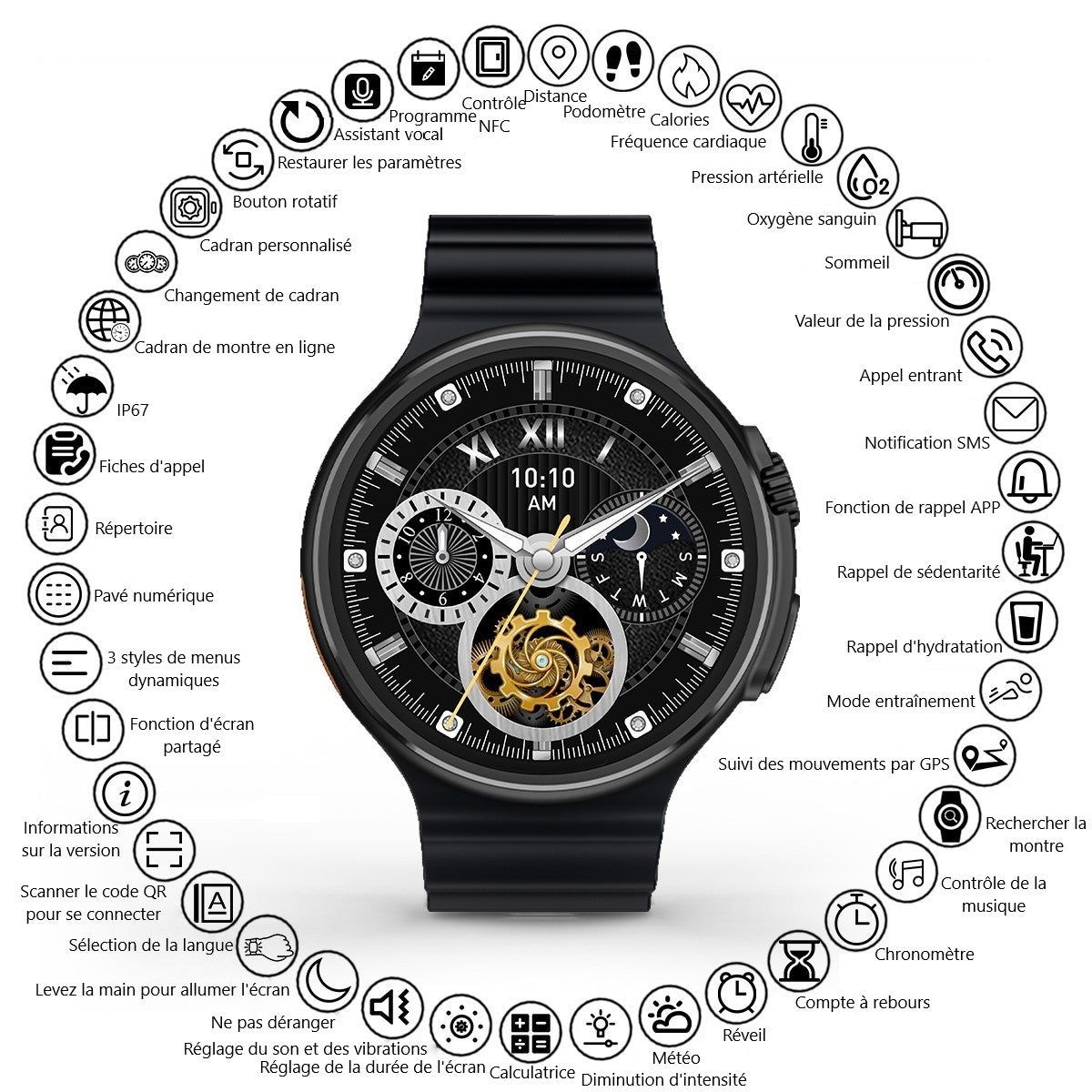 Platyne Multifunktionale Smartwatch