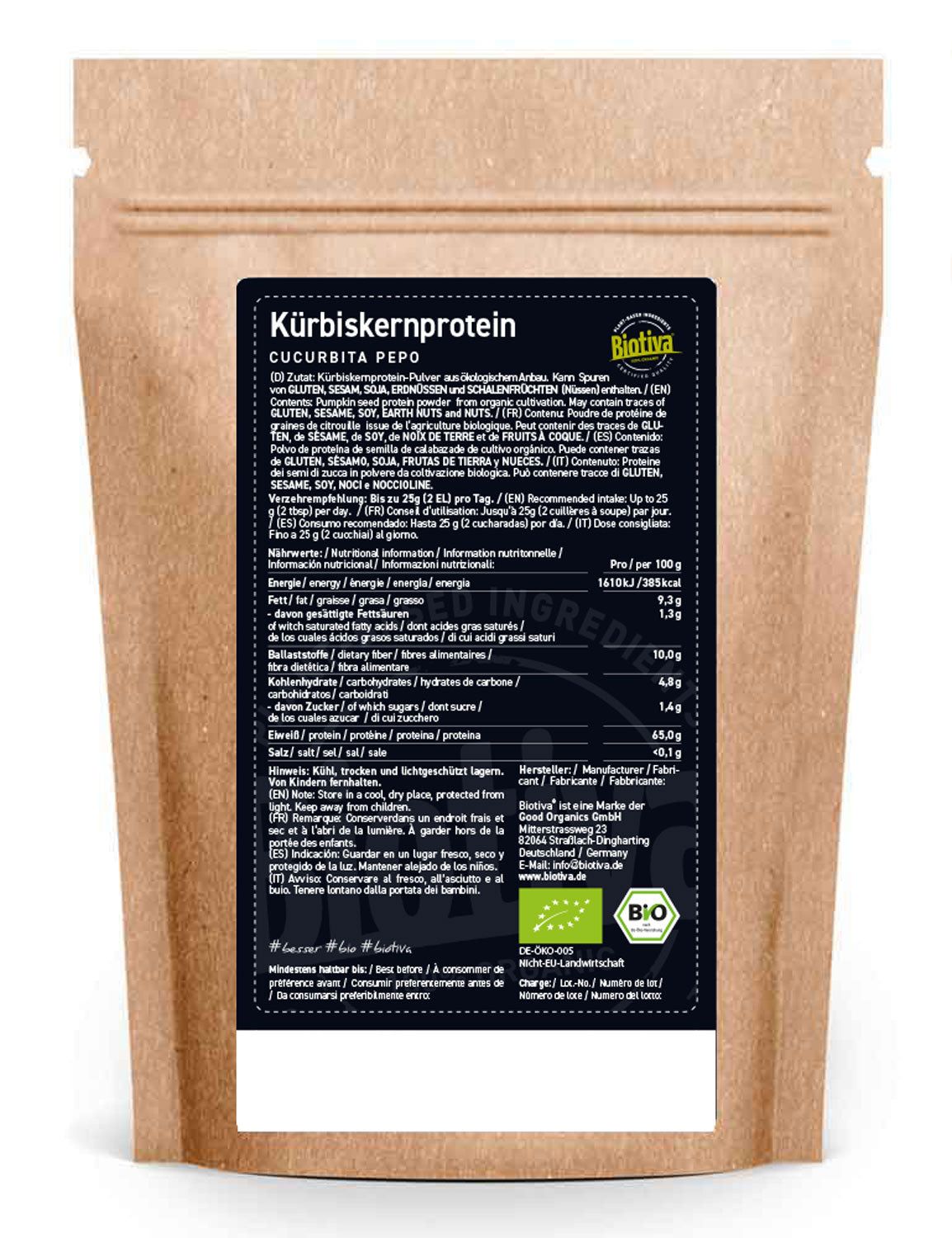 Biotiva Kürbiskern Protein