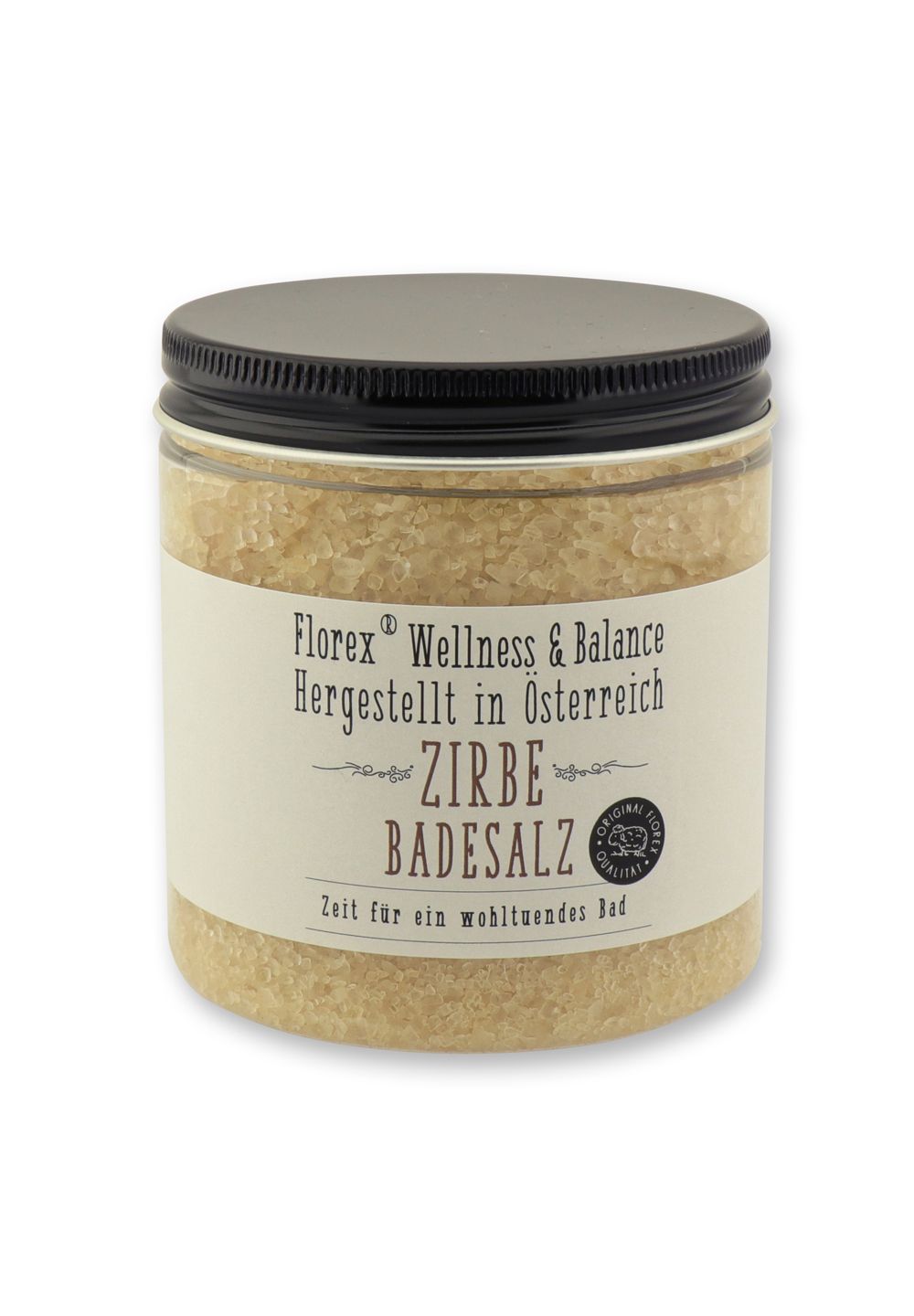 Badesalz Badezusatz Zirbe mit Bio Schafmilch