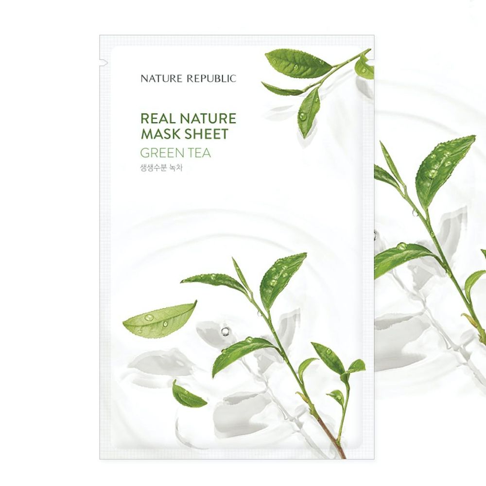 NATURE REPUBLIC Real Nature Green Tea Sheet Face mask