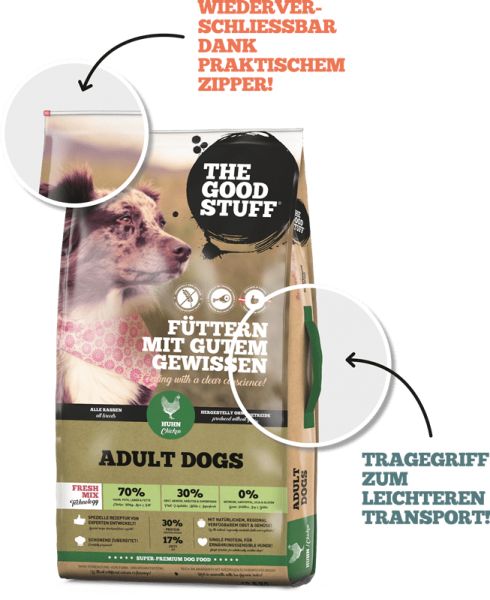 THE GOODSTUFF | CHICKEN (Adult) | Getreidefrei Hunde Trockenfutter Huhn