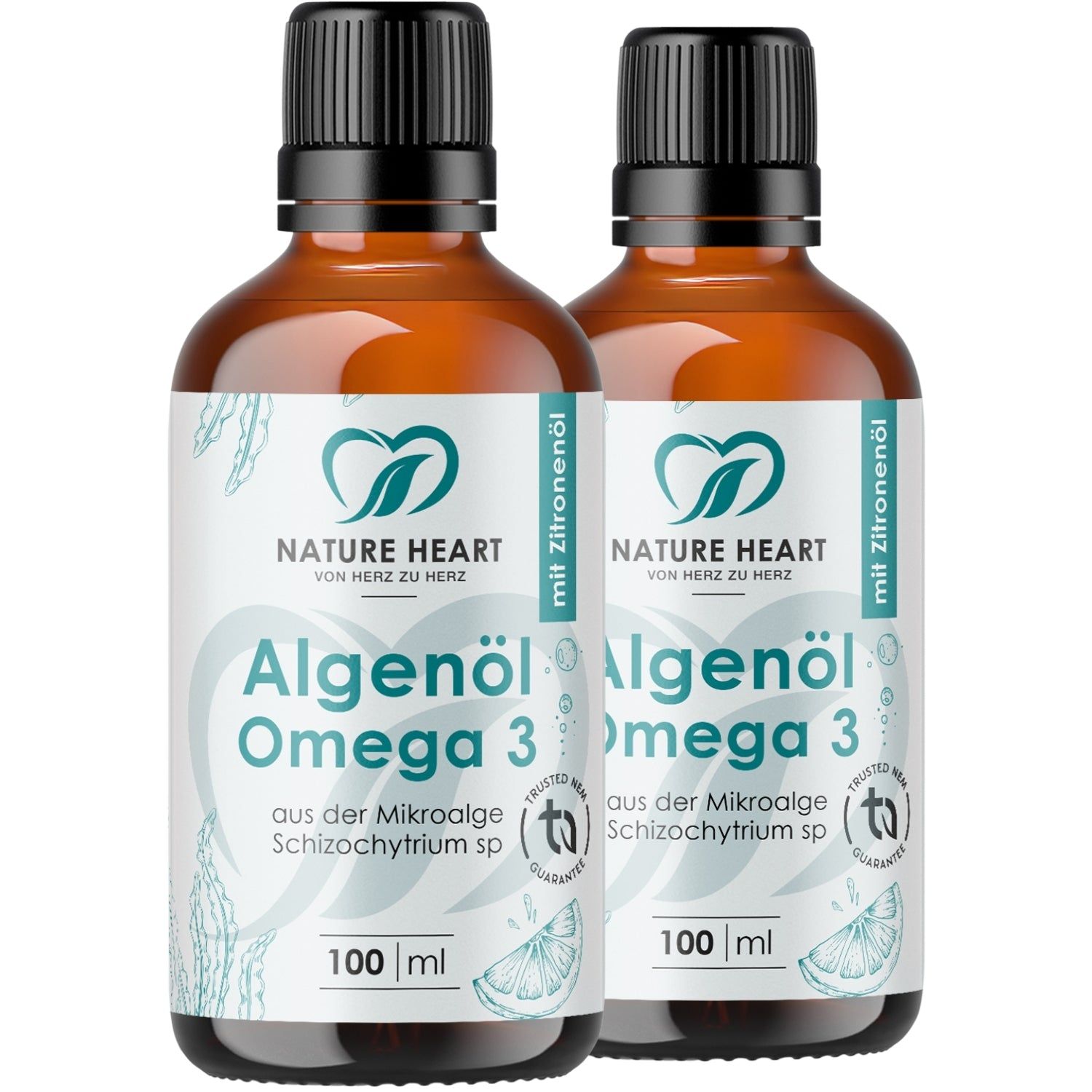 Nature Heart Algenöl Omega 3 2x100 ml Öl