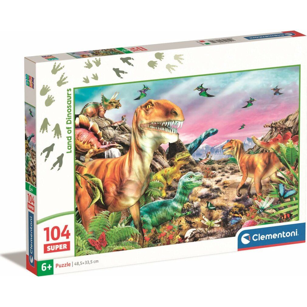 clementoni Erde Dinosaurier Puzzle 104 Teile