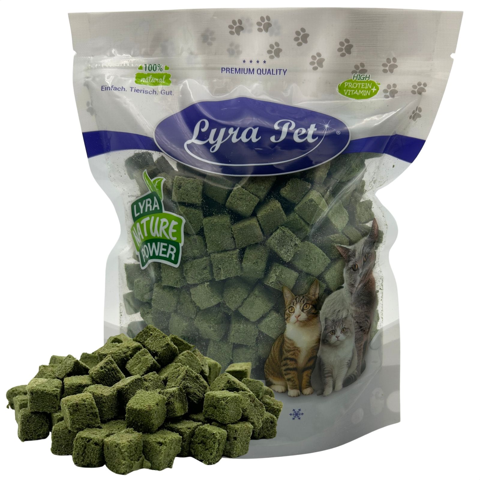 Lyra Pet® Katzengraswürfel gefriergetr.