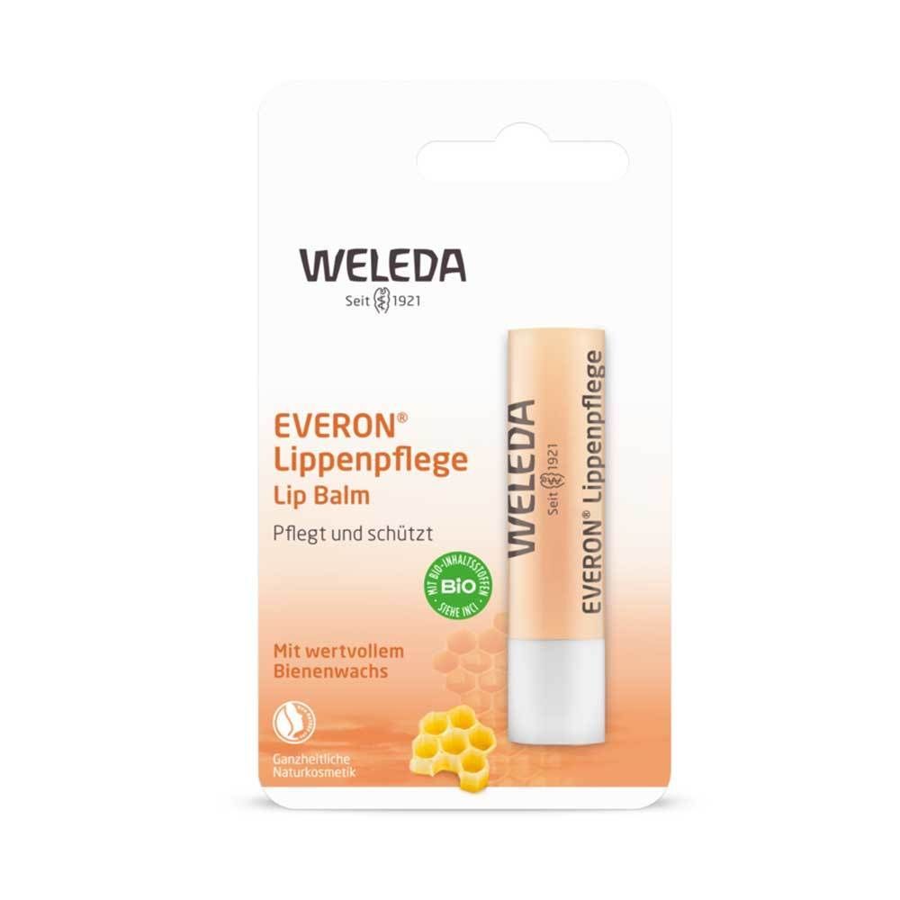 Weleda Everon Lippenpflege - pflegt und schützt trockene Lippen, mit natürlichem UV-Schutz LSF 4