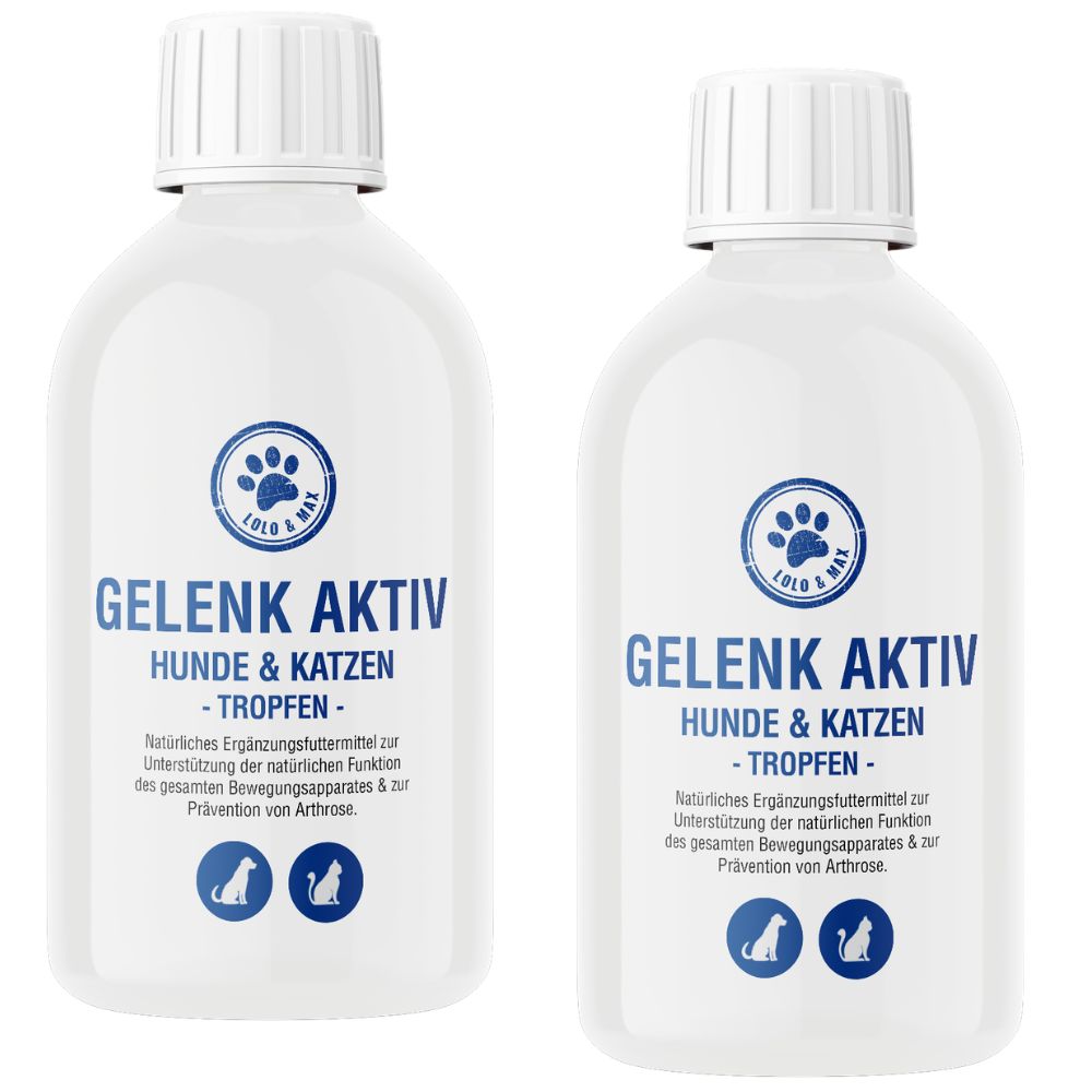 2x Gelenk Aktiv - Tropfen für Hunde und Katzen 250 ml