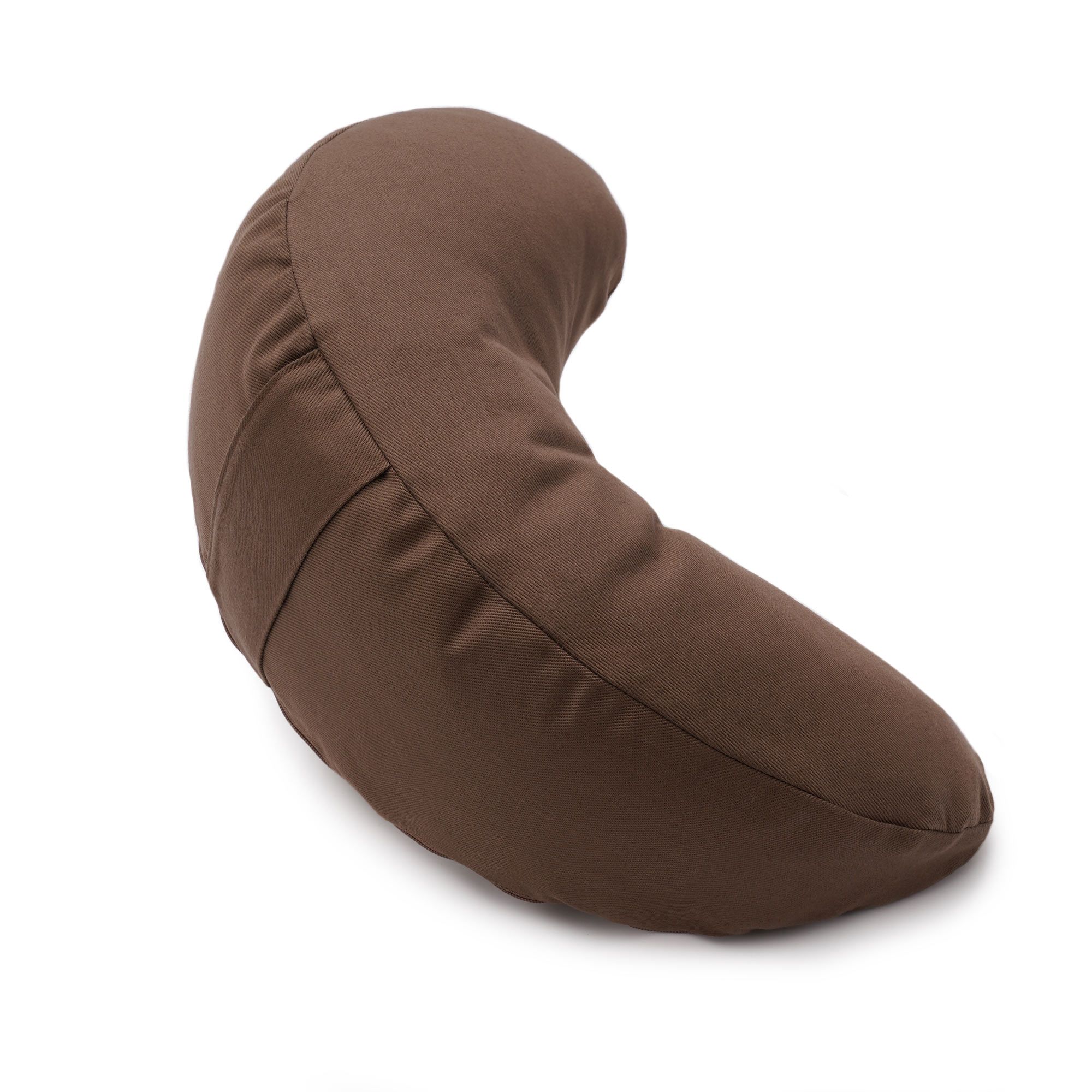 Brauner Yogabox Glückssitz® Mond Kissen.