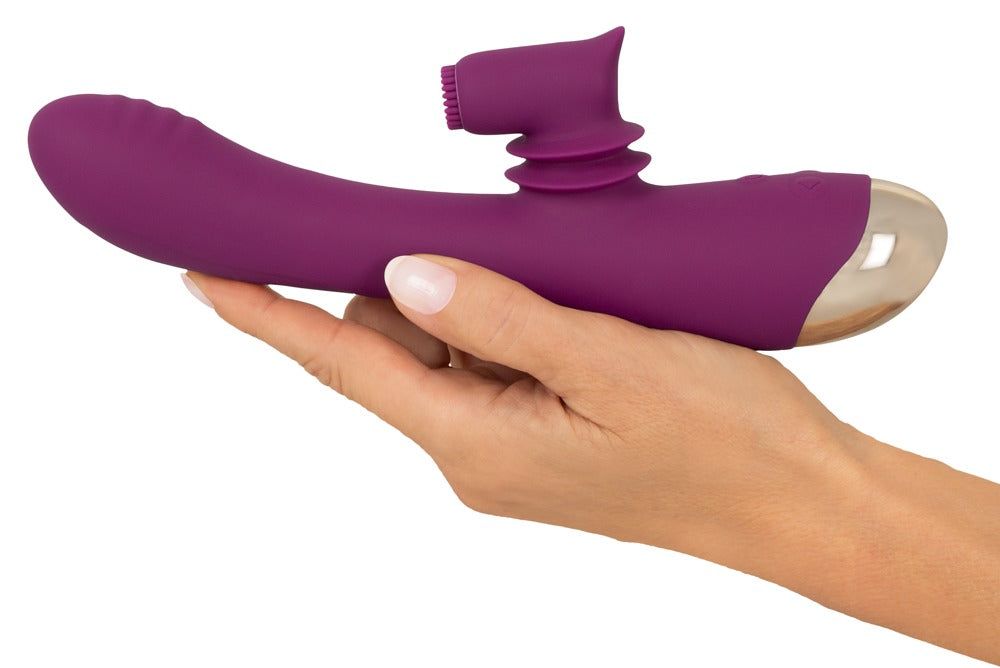 Rabbitvibrator mit Moving-Klitoris-Stimulator | JAVIDA