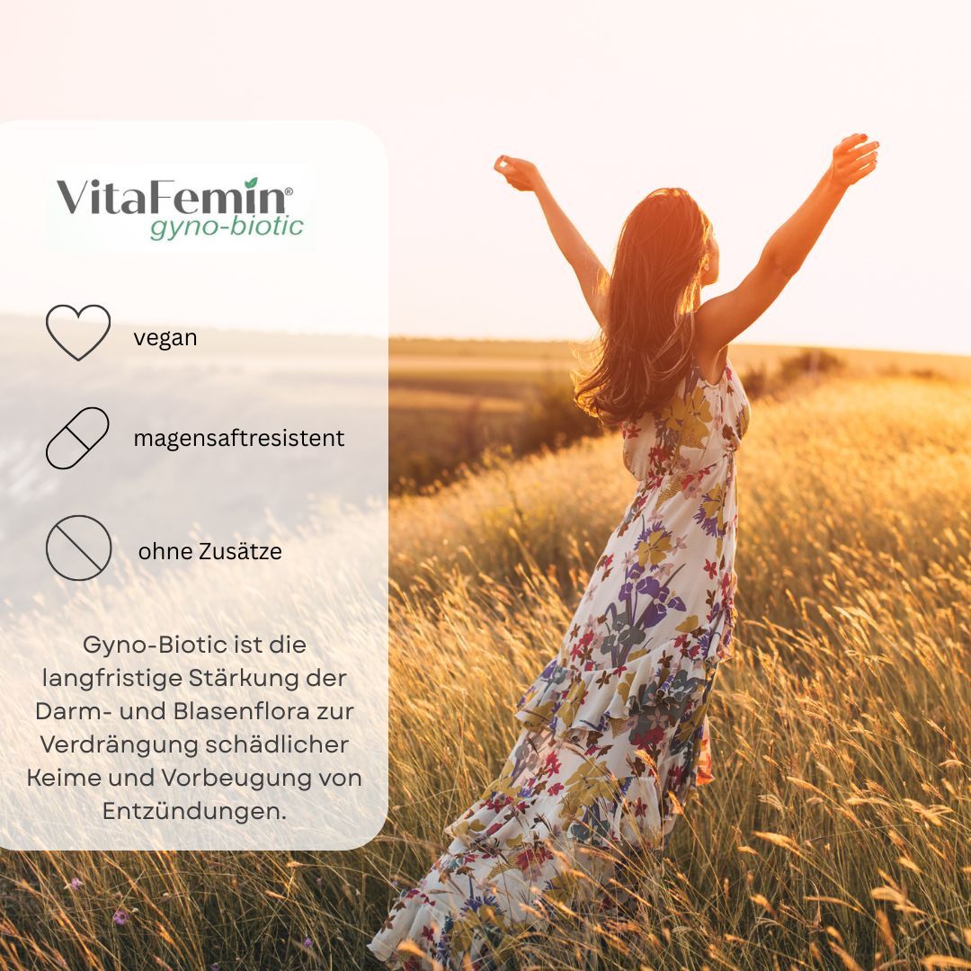 VitaFemin® gyno-biotic Blasenflora Kapseln ⭐Expertise seit 25 Jahren⭐