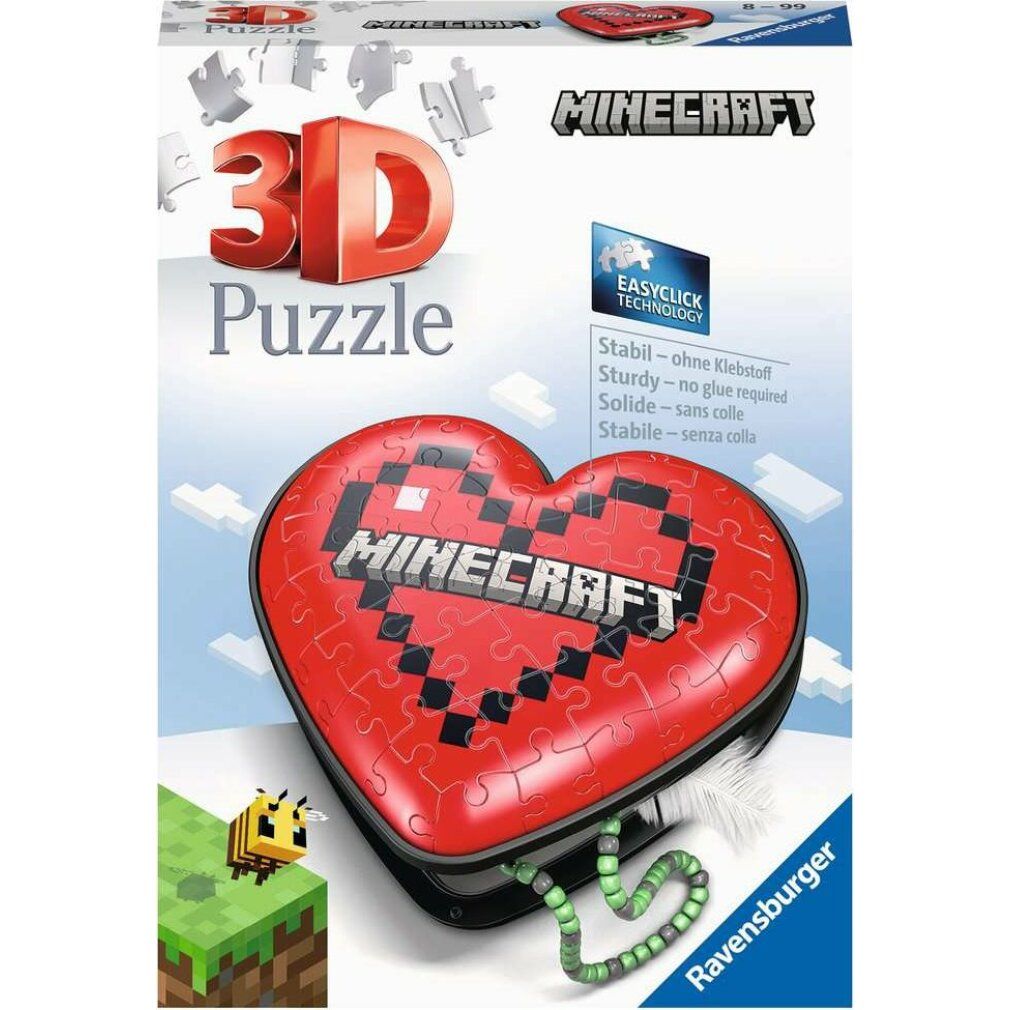ravensburger 3D-Puzzle Herz von Minecraft 54 Teile