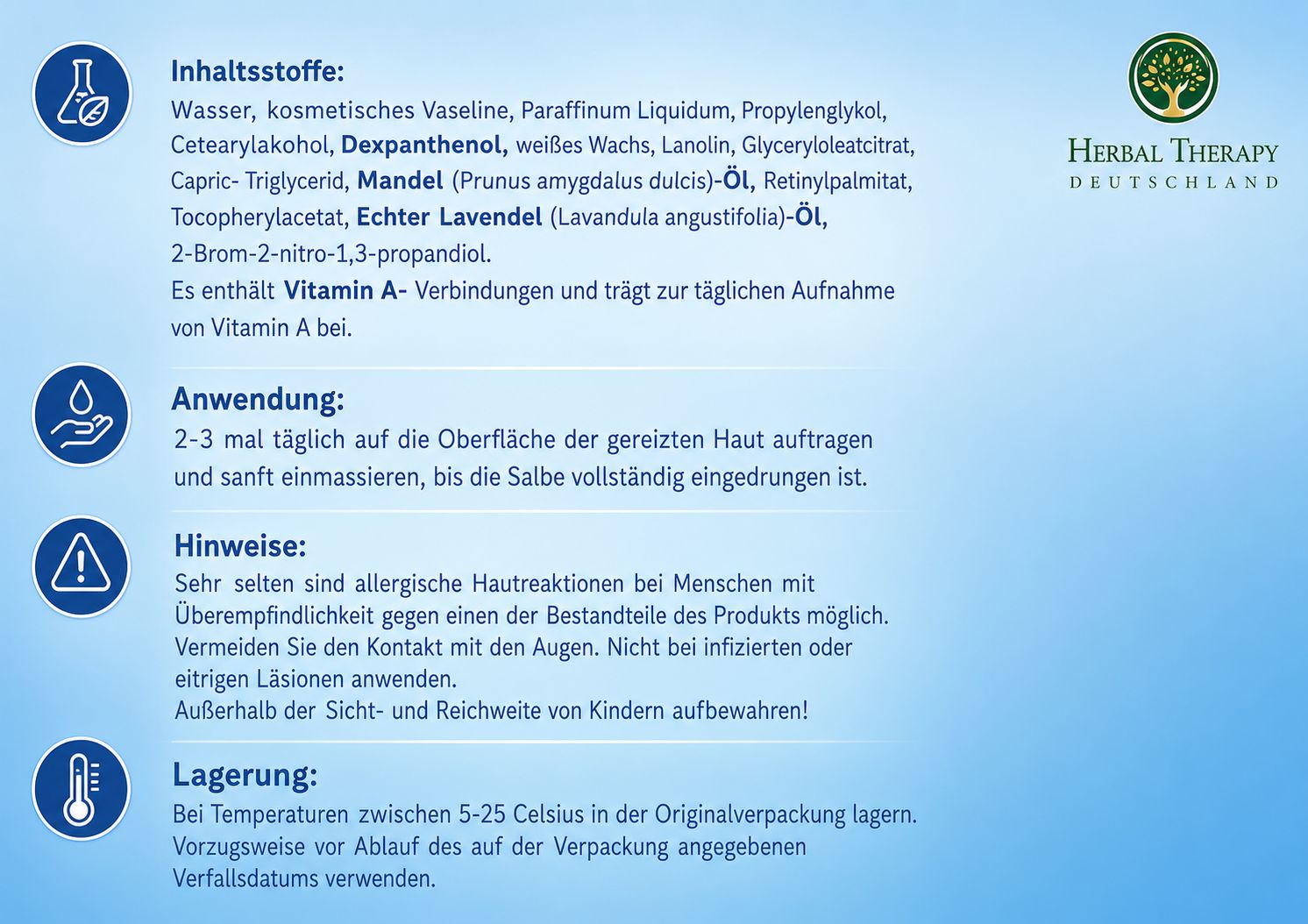 Informationen zu Dexpanthen Plus Salbe: Inhaltsstoffe, Anwendung, Hinweise, Lagerung.