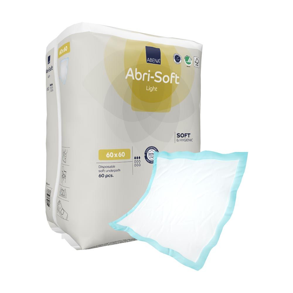 Abena Abri Soft Light Einweg Unterlagen 60 x 60 cm
