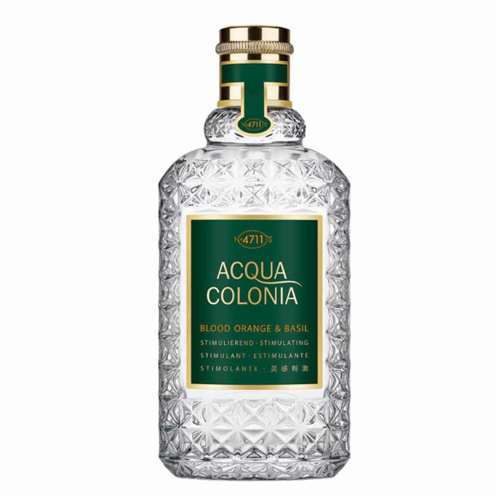 Acqua Colonia Blutorange & Basilikum Set. Flakon und Karton mit Orangenmotiv. Duftstimulierend.