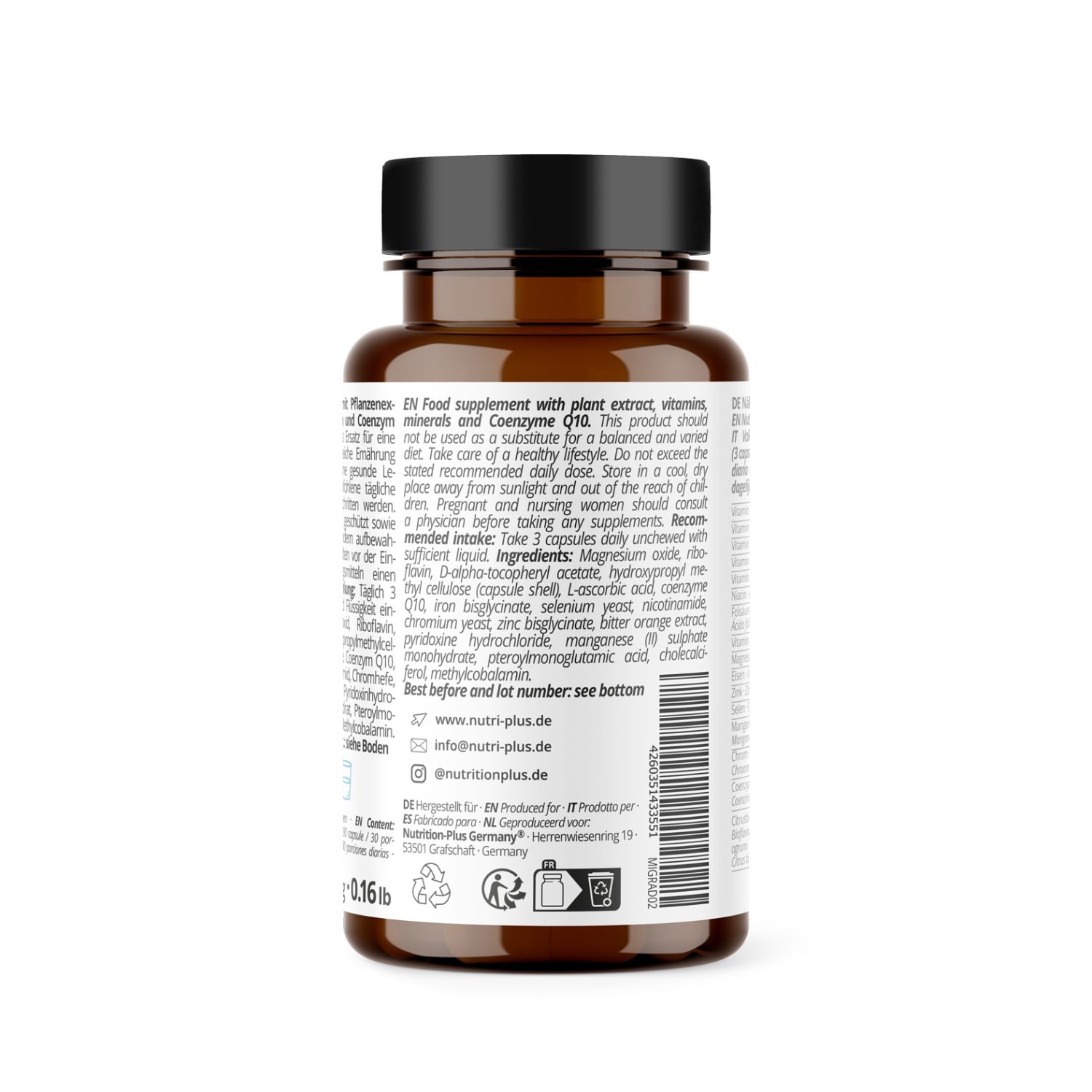 nutri+ Migrade - pflanzliche Kapseln