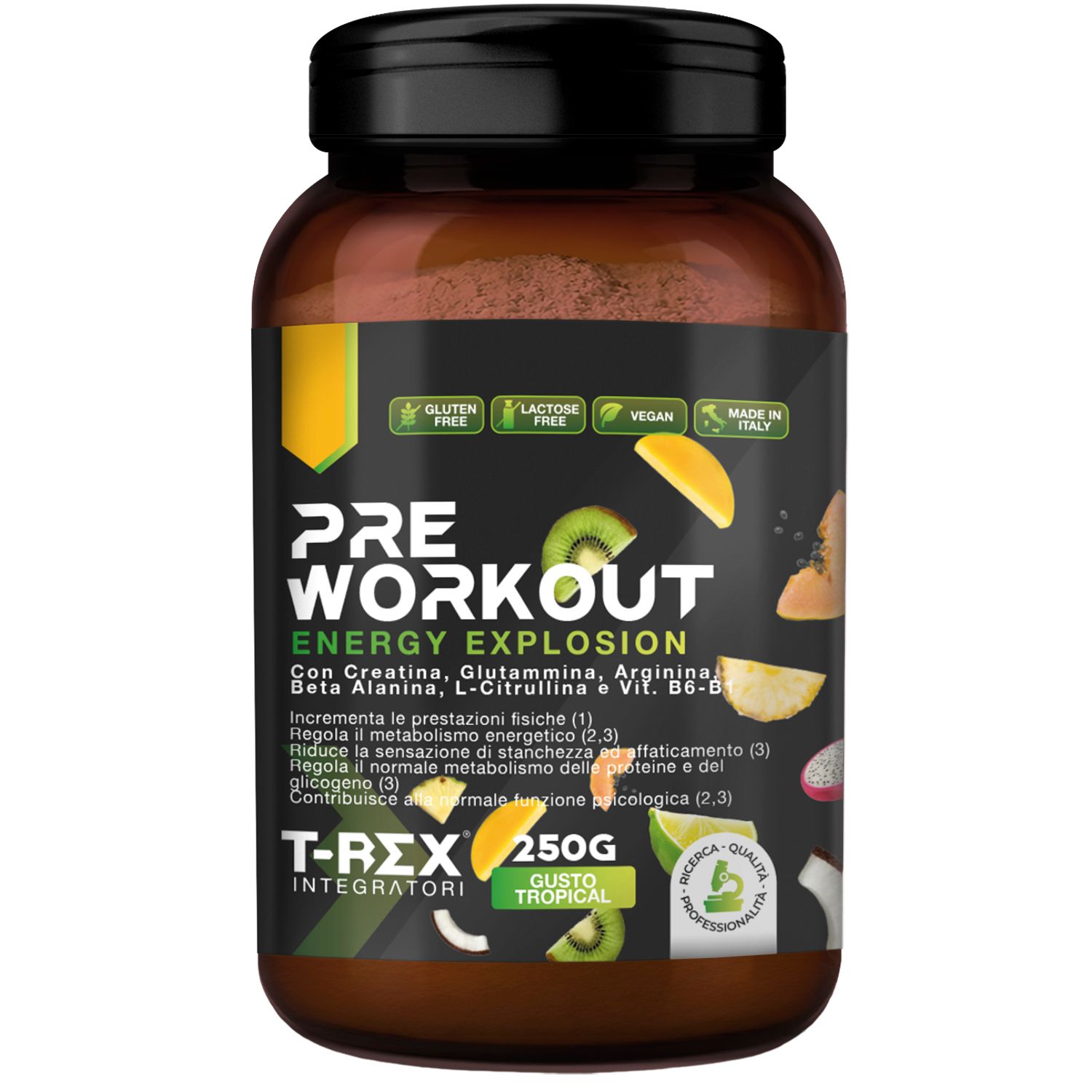 T-Rex Integratori Pre Workout tropical 250 g