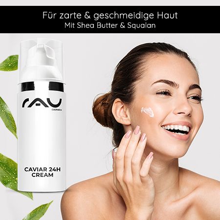 RAU Cosmetics Caviar 24h Gesichtscreme Anti-Aging-Creme für Trockene, Reife Haut 50 ml Tagescreme