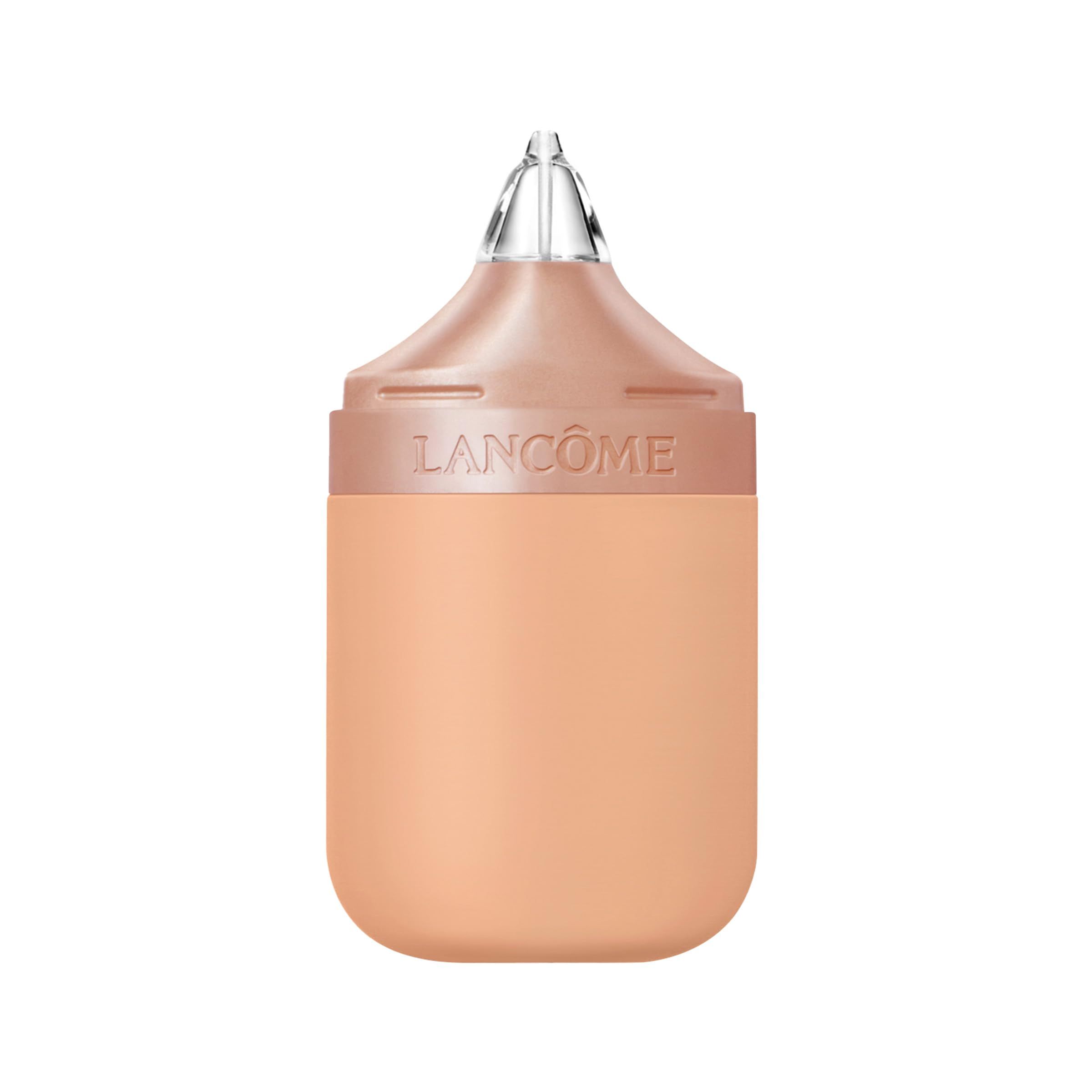 Beige Flasche mit transparentem Applikator. Oben steht "Lancôme".