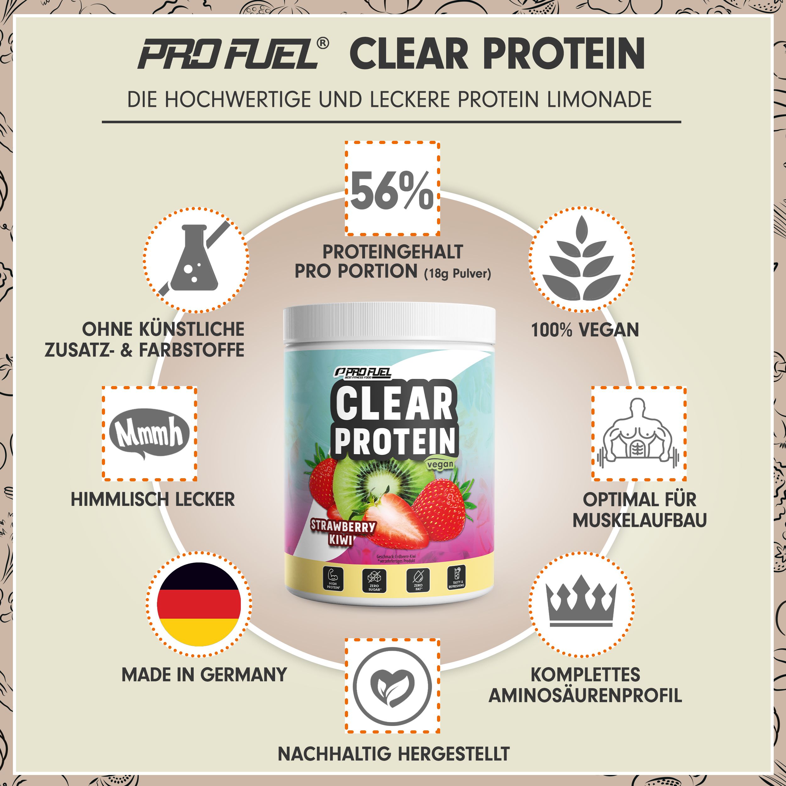 ProFuel - Clear Protein Vegan 360 g Pulver