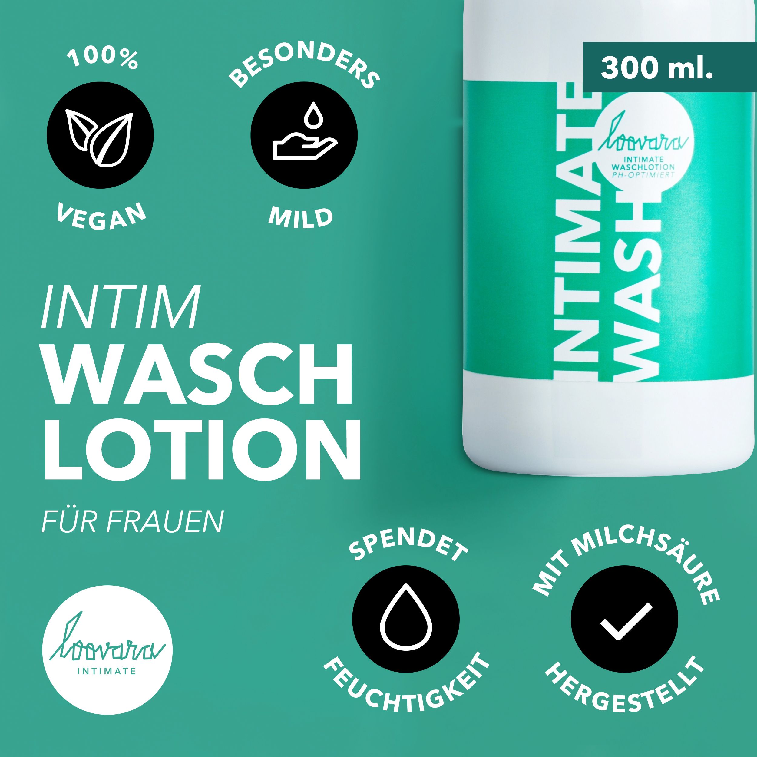 Loovara Intim Waschlotion - INTIMATE WASH - Optimaler Ph-Wert