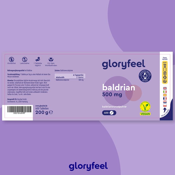 gloryfeel® Baldrian Tabletten