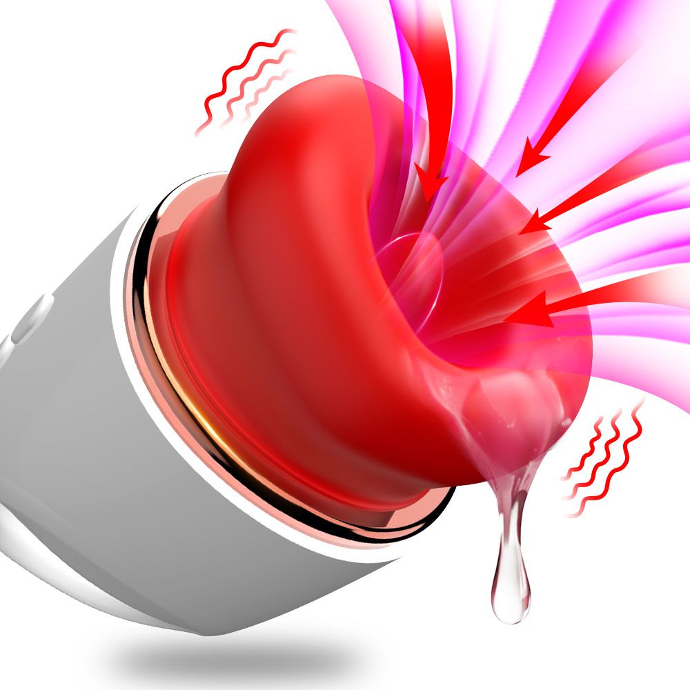 Pleasure Place 4-in-1 Vibrator - 10 Vibrations und Swing-Modi, 1 Saugfunktion, 10 Clamping-Modi