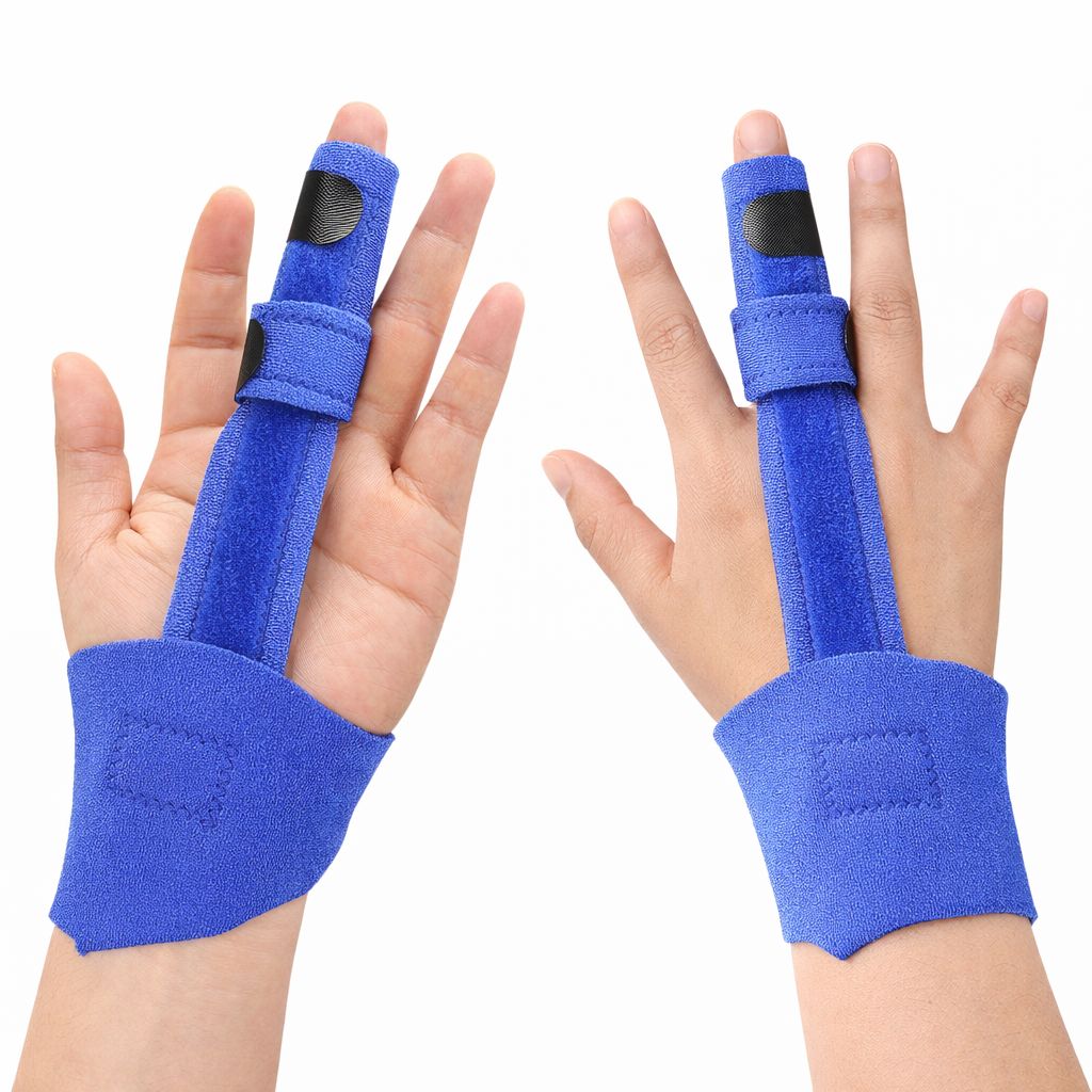 Fingerschiene mit Aluminiumstütze, verstellbare Fingerbandage für Zeige, Mittel & Ringfinger 1 Pc Bandage(s)