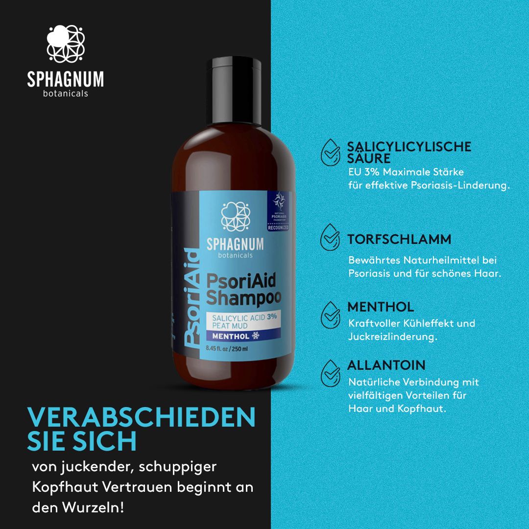 Sphagnum Botanicals Psoriasis Shampoo - mit Salicylsäure & Panthenol