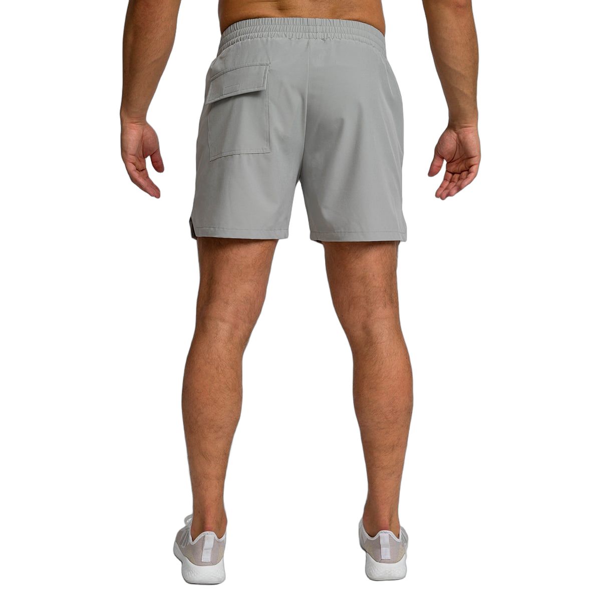 GymBeam Shorts Herren Regular TRN Grau mit Gummizug und Reißverschlusstaschen