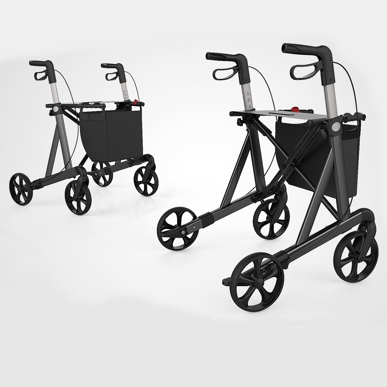 Rehasense Server HD XL Leichtgewichtrollator mit Soft-Rädern