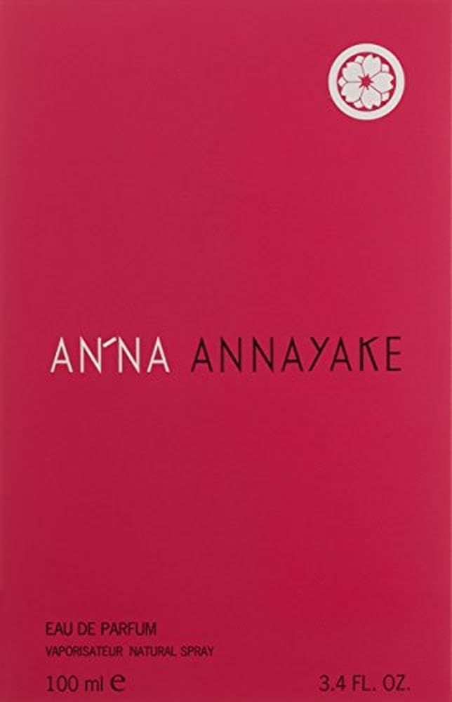 Rosa Verpackung mit weißem Logo und Aufschrift: ANNA ANNAYAKE. Text: Eau de Parfum, 100 ml, 3.4 fl. oz.